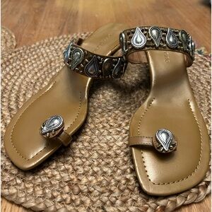 Sandals with silver accents by Ana Marina